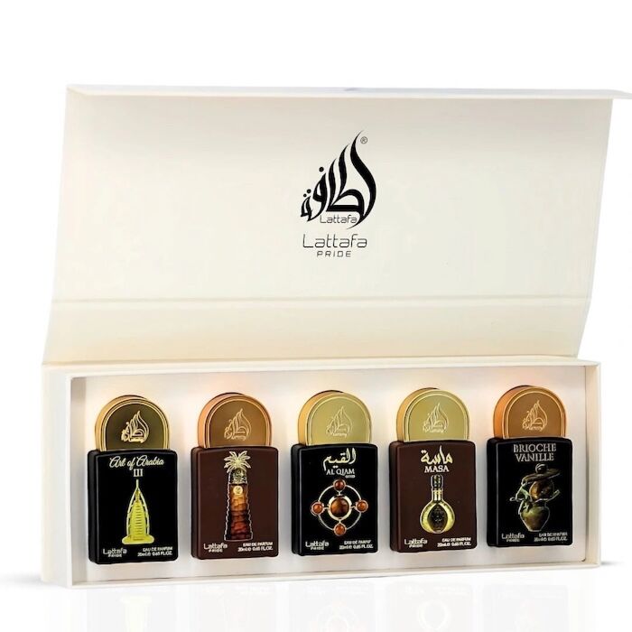 SET PRIDE ( 5 PC ) ART OF ARABIA III/ AJWAA / AL QIAM GOLD / MASABRIOCHE VANILLE - Luxurist