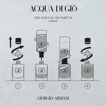 ARMANI ACQUA GIO MEN EDT REFILABLE - Luxurist